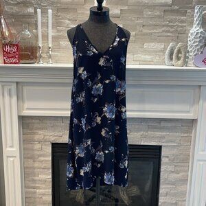 Leith Floral Midi Strappy Dress Size Large